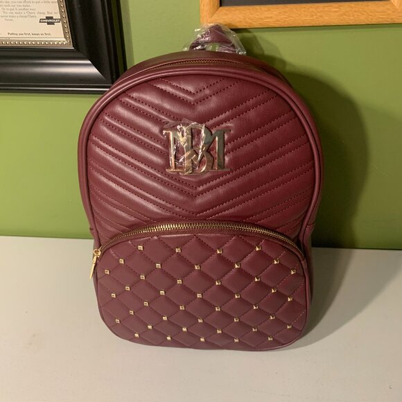 Badgley Mischka Handbags - Badgley Mischka Burgundy Backpack NWT